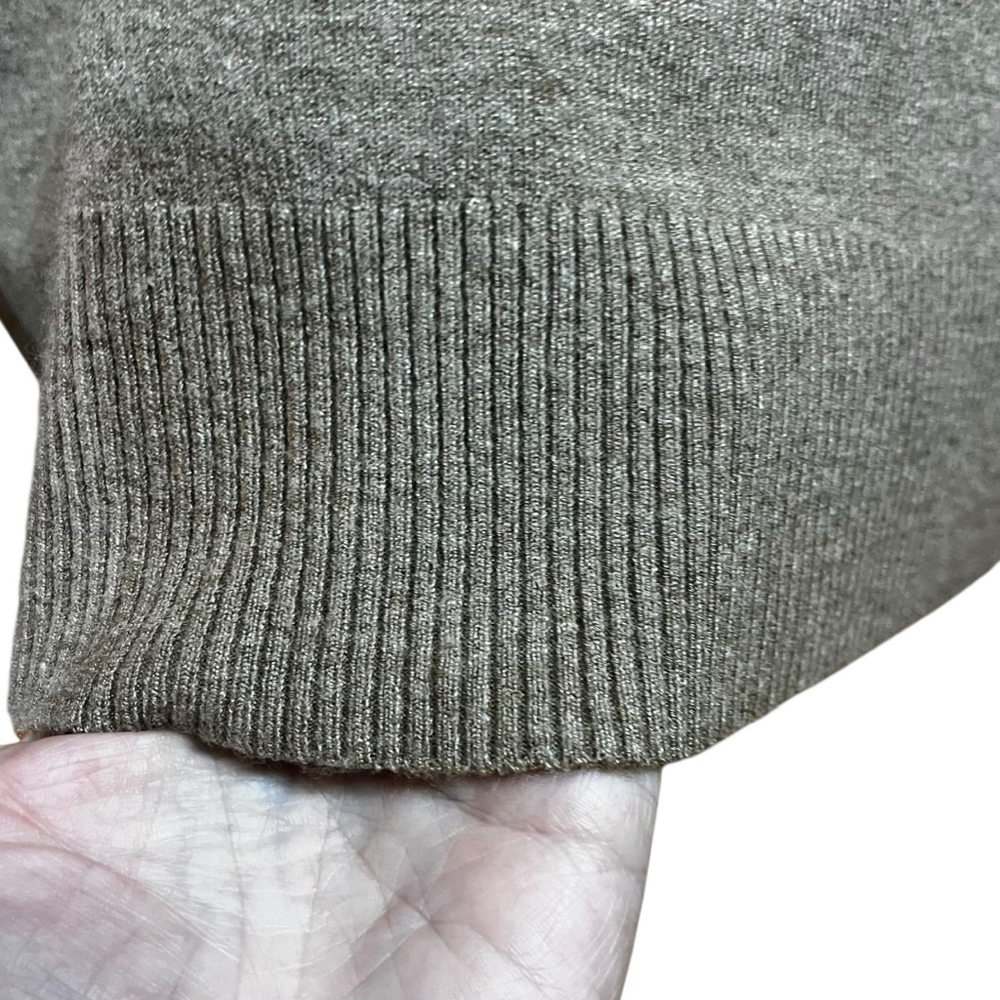 Women's Rain + Rose Neutral Crewel Embroidered Turtleneck Sweater, S - Picture 8 of 12